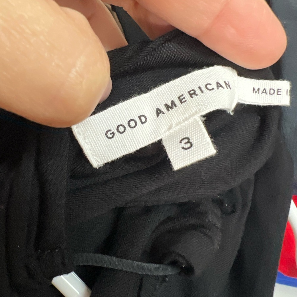Good American Classic Black Trousers